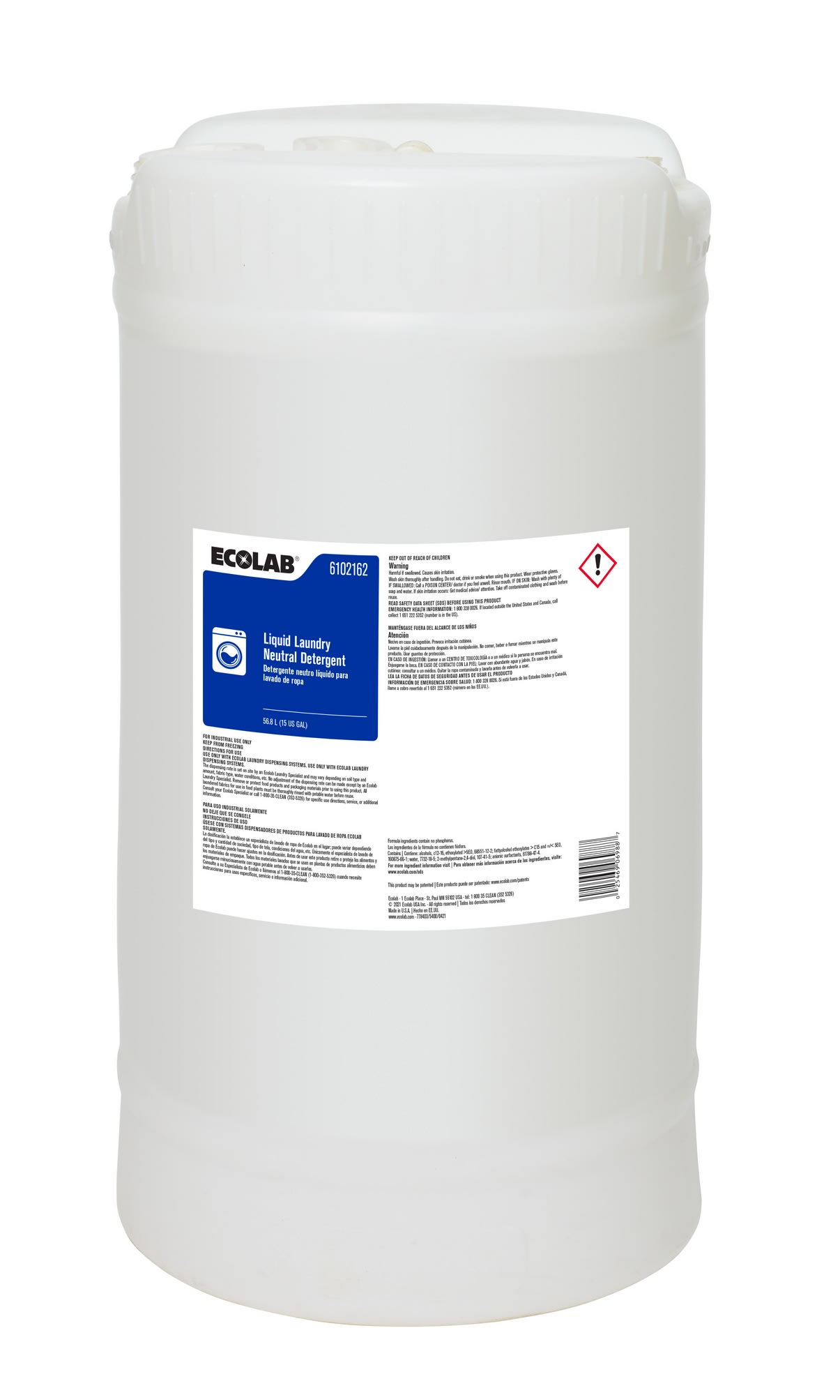 GuestSupply US | Ecolab® Liquid Laundry Neutral Detergent, 15
